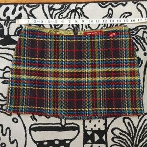 miss sixty plaid mini skirt